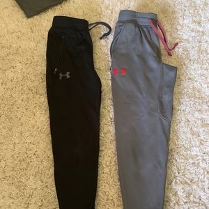 2 youth XS under armour sweatpant (jogger style)